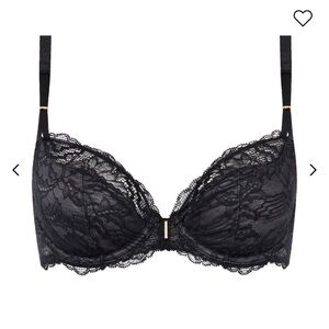 NWT Chantelle bra 32B waltz bra burgundy Leavers Lace